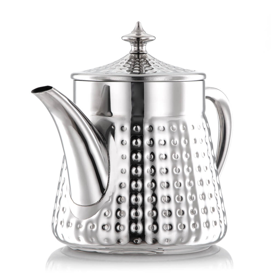 Almarjan 0.9 Liter Stainless Steel Teapot Silver - STS0010604
