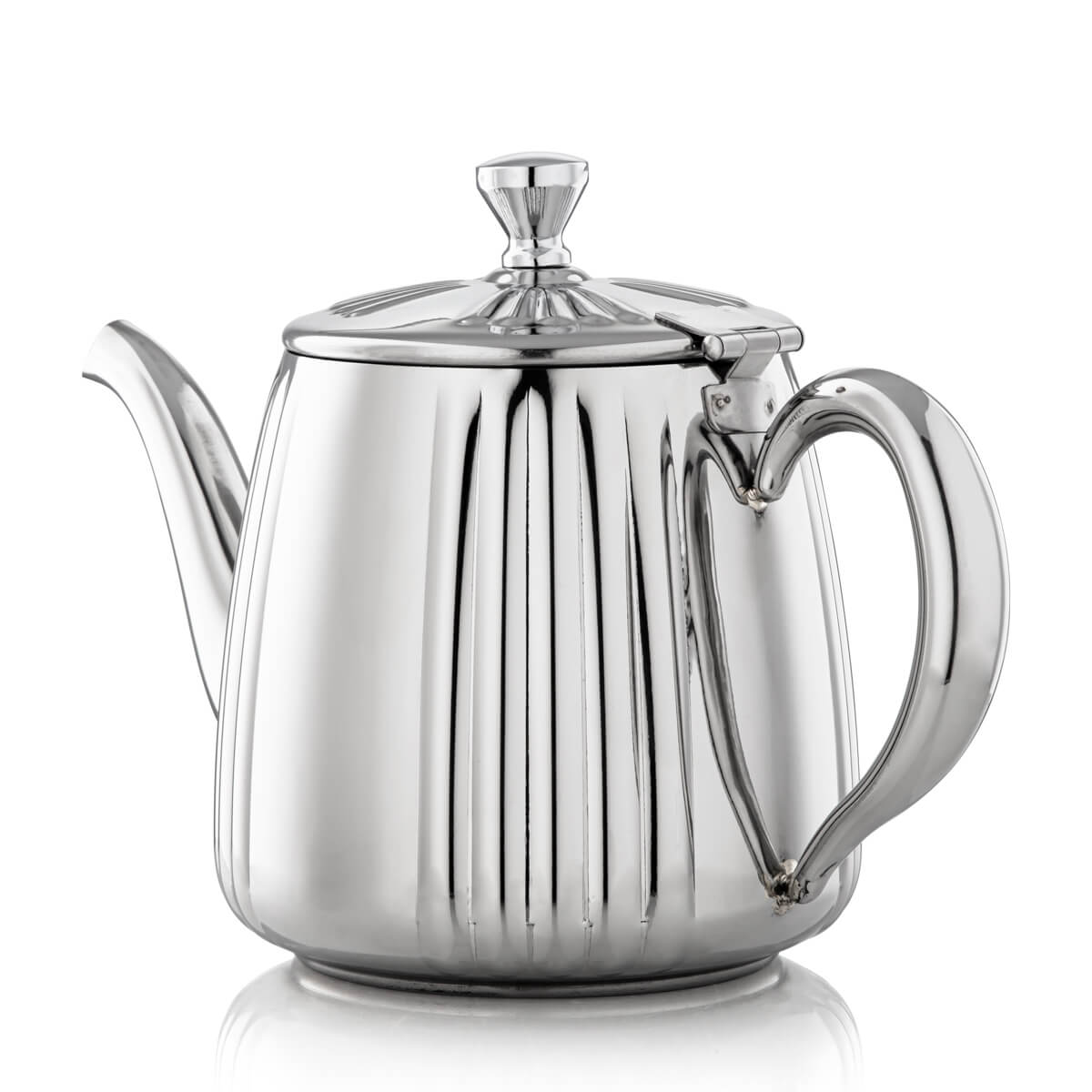 Almarjan 1 Liter Stainless Steel Teapot Silver - STS0010638
