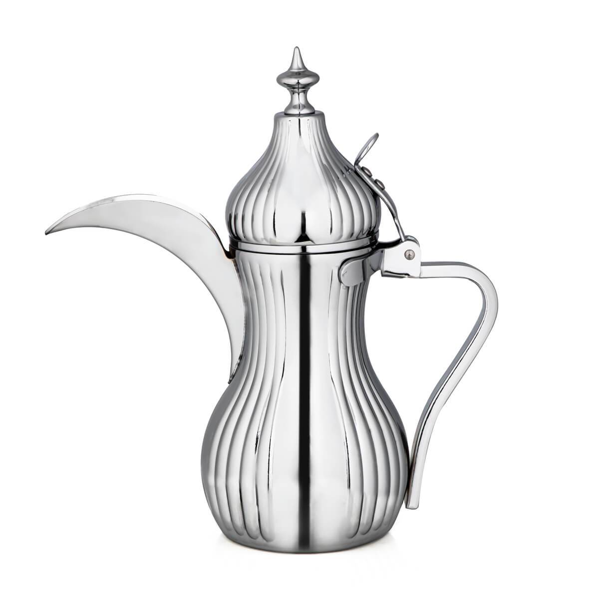 Almarjan 1 Liter Stainless Steel Dallah Silver - STS0010668
