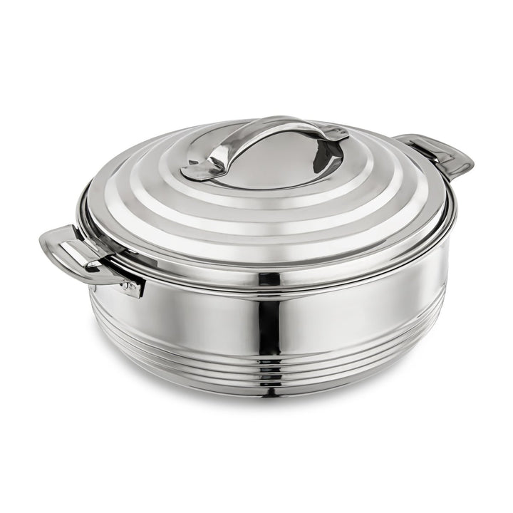 Almarjan 3 Pieces Casa Collection Stainless Steel Hot Pot Silver - STS0292503