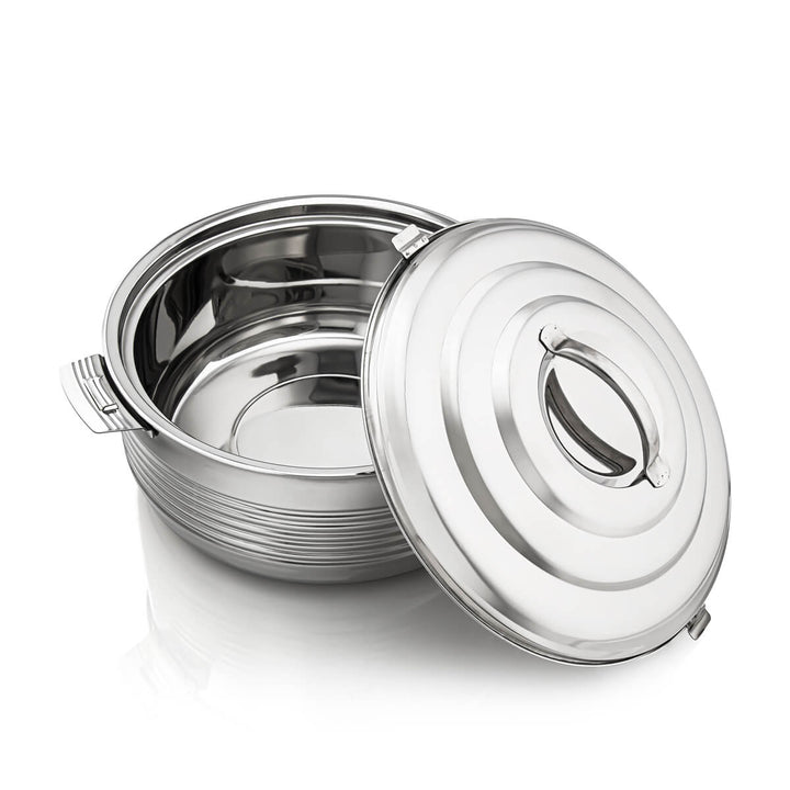 Almarjan 10 Liter Casa Collection Stainless Steel Hot Pot Silver- STS0290268