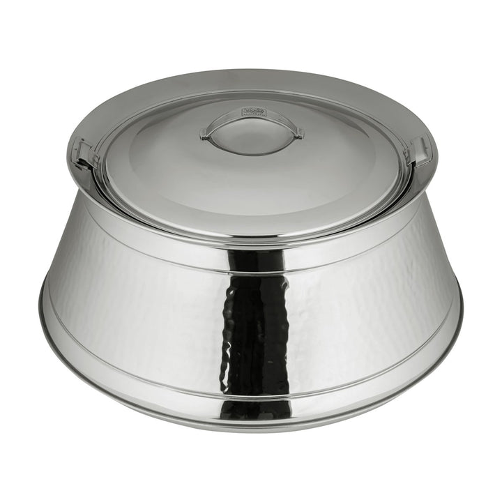 Almarjan 10000 ML Harisa Collection Stainless Steel Hot Pot Silver-STS0292216