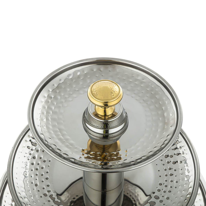 ALMARJAN Hammered Collection 4 Layer Stainless Steel Sweet Stand STS0290569